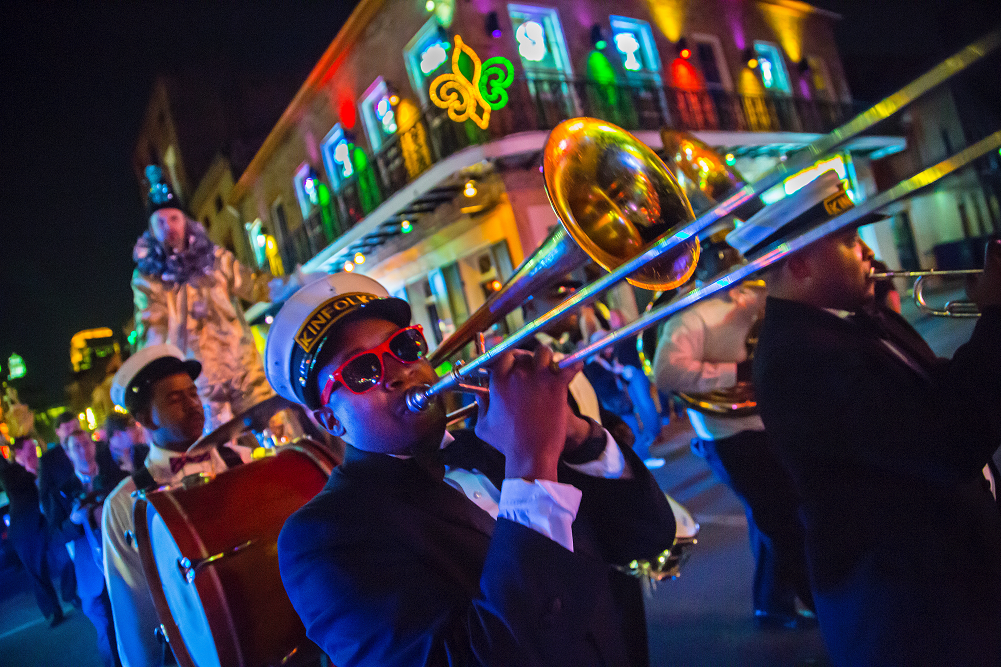 brass band in New Orleans